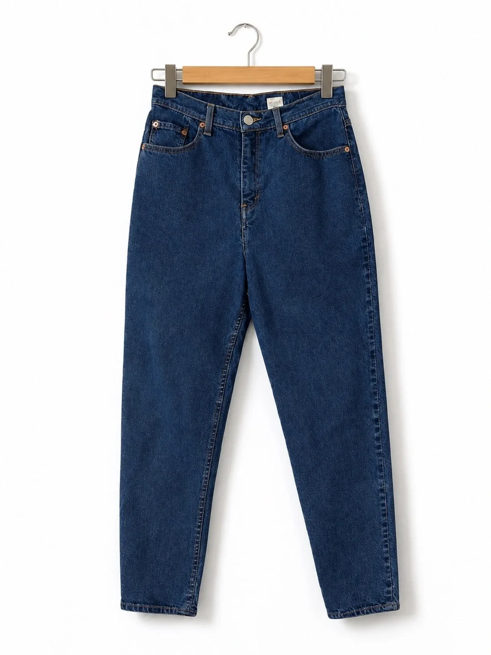 Levi’s 550 High Rise Relaxed Taper Mom Jeans Women’s Size 8 Dark Wash Denim